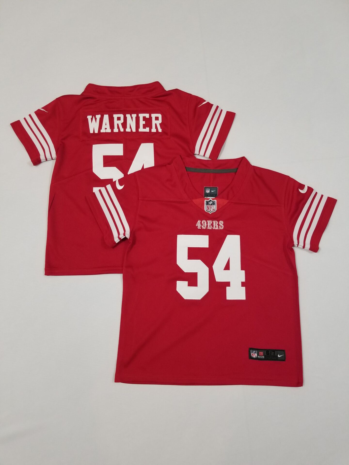 Baby San Francisco 49ers #54 Warner red 2024 NFL NIKE jersey->customized nhl jersey->Custom Jersey